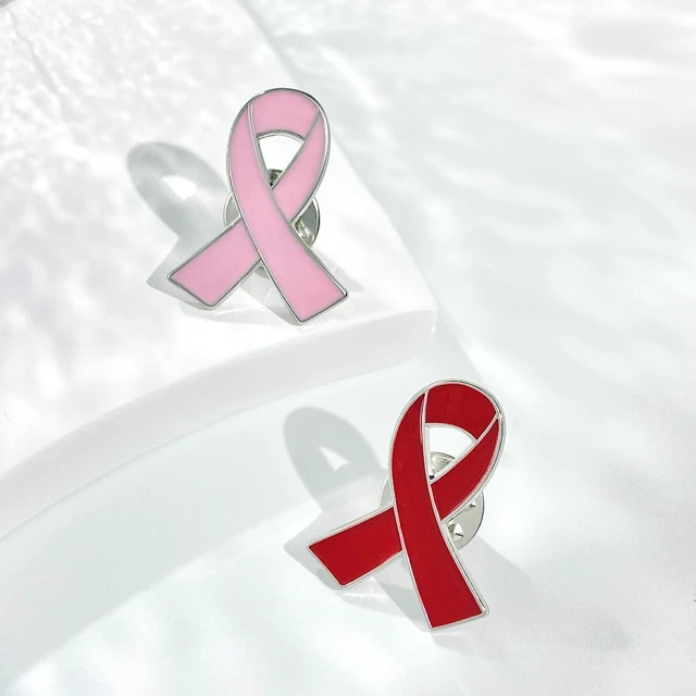 Alt view image 5 of 6 - 10pcs Pink Ribbon Breast Cancer Awareness Brooches Pin Crystal Rhinestone Zirconia AIDS Hope Lapel Pin Brooches for Women Wedding Dress Party Jewelry-10pcs B