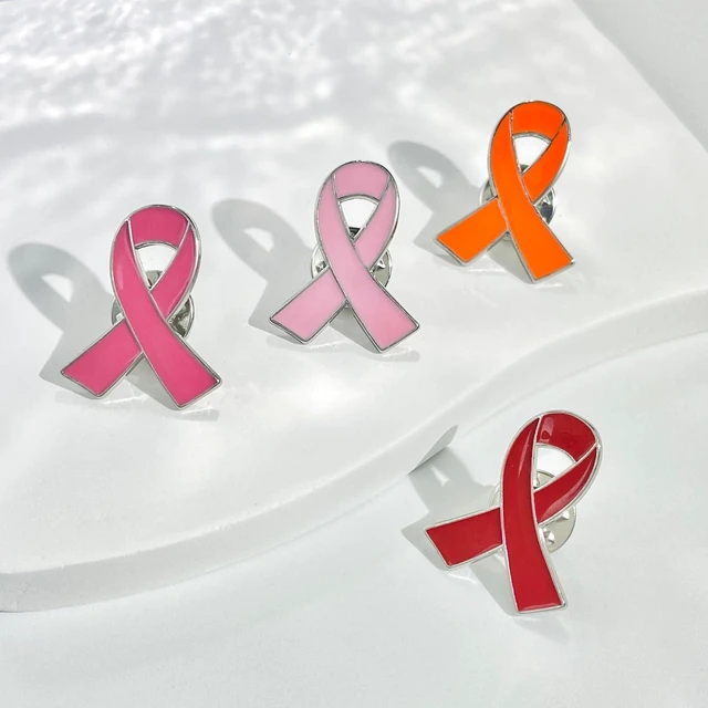 Alt view image 4 of 6 - 10pcs Pink Ribbon Breast Cancer Awareness Brooches Pin Crystal Rhinestone Zirconia AIDS Hope Lapel Pin Brooches for Women Wedding Dress Party Jewelry-10pcs B