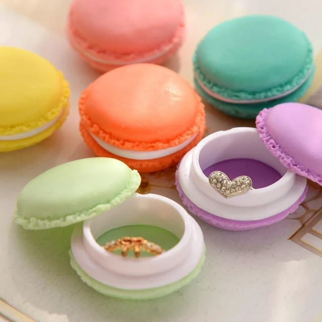 Alt view image 2 of 7 - Cute and Colorful Macaron Jewelry and Pill Storage Box,Giant Macaron Case Container - Keep Your Accessories and Medications Organized and Adorable! (1PC Lilac)