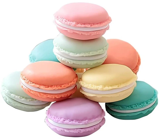 Main image of Cute and Colorful Macaron Jewelry and Pill Storage Box,Giant Macaron Case Container - Keep Your Accessories and Medications Organized and Adorable! (1PC Lilac)