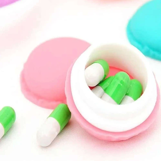 Alt view image 4 of 7 - Cute and Colorful Macaron Jewelry and Pill Storage Box,Giant Macaron Case Container - Keep Your Accessories and Medications Organized and Adorable! (1PC Lilac)