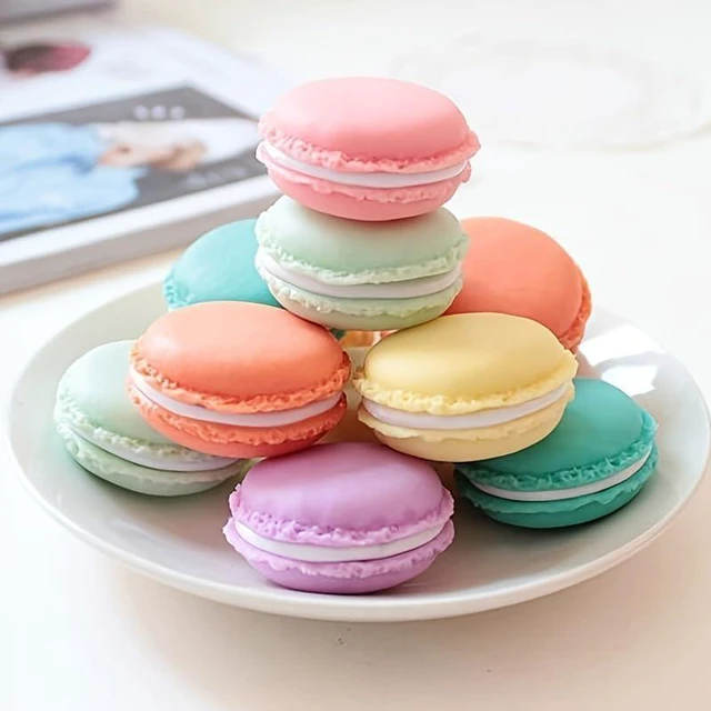 Alt view image 5 of 7 - Cute and Colorful Macaron Jewelry and Pill Storage Box,Giant Macaron Case Container - Keep Your Accessories and Medications Organized and Adorable! (1PC Lilac)