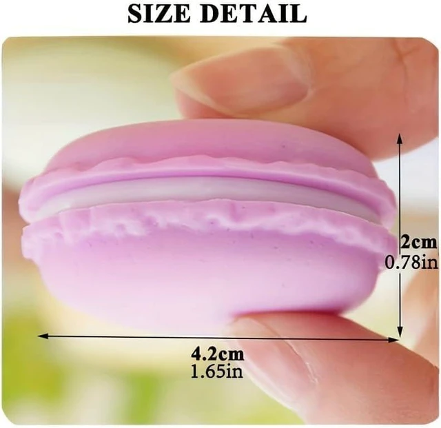 Alt view image 7 of 7 - Cute and Colorful Macaron Jewelry and Pill Storage Box,Giant Macaron Case Container - Keep Your Accessories and Medications Organized and Adorable! (1PC Lilac)