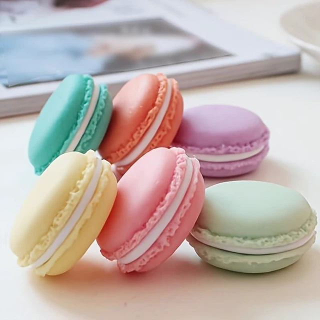 Alt view image 6 of 7 - Cute and Colorful Macaron Jewelry and Pill Storage Box,Giant Macaron Case Container - Keep Your Accessories and Medications Organized and Adorable! (1PC Lilac)