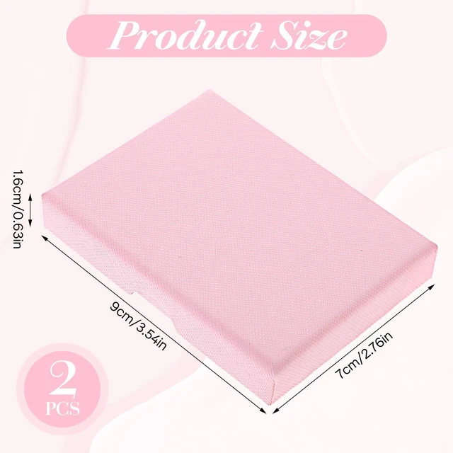 Alt view image 2 of 7 - 2Pcs Jewelry Gift Boxes, Small Jewelry Box Necklace Organizer Box with Lids for Necklaces Rings Bracelets Earrings Cardboard Gift Box for Birthday Wedding Party Favors (White, Pink)