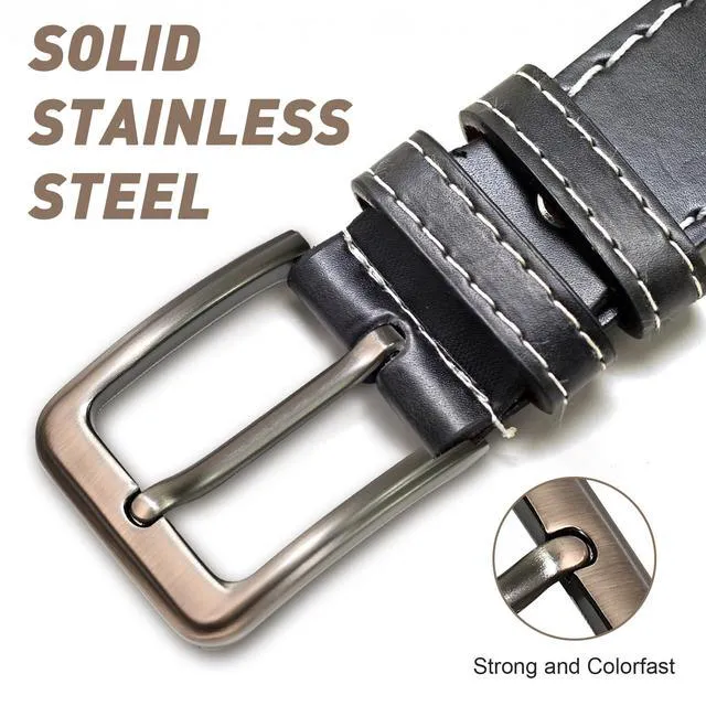 Alt view image 3 of 7 - QVYQVY Metal Belt with Buckle Classic Unisex Replacement | zinc alloy material,For All Kinds of Dressing Styles, Gifts