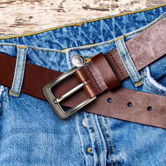 Alt view image 4 of 7 - QVYQVY Metal Belt with Buckle Classic Unisex Replacement | zinc alloy material,For All Kinds of Dressing Styles, Gifts