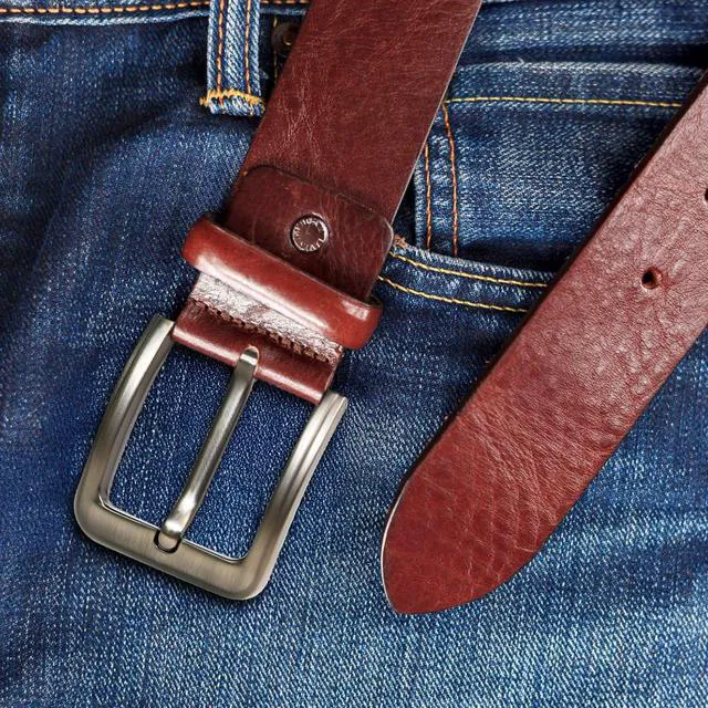 Alt view image 6 of 7 - QVYQVY Metal Belt with Buckle Classic Unisex Replacement | zinc alloy material,For All Kinds of Dressing Styles, Gifts