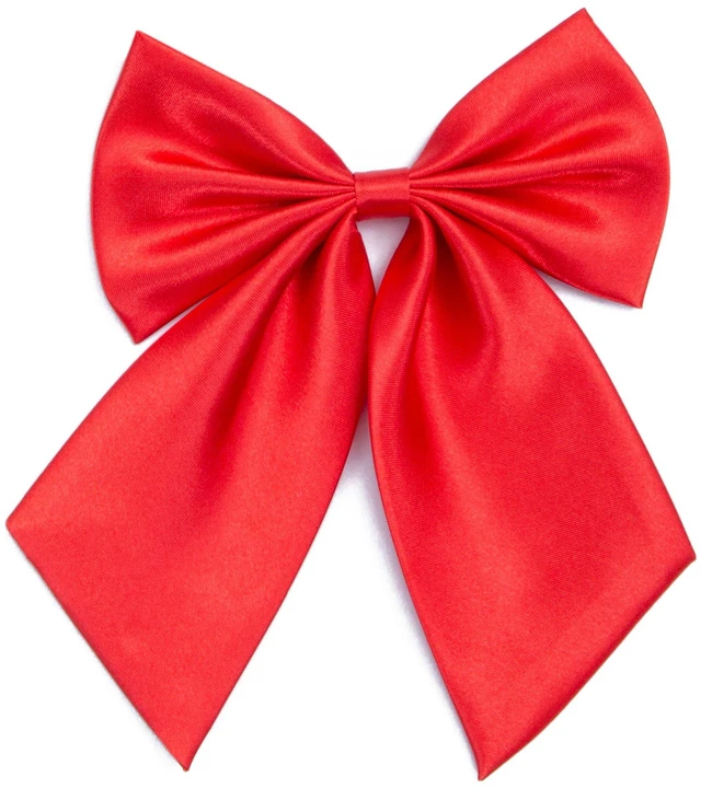Main image of Kajeer Ladies Girl Bowknot Bow Tie Adjustable Pre- Color Tied Solid Bowties | 100% Rayon,Soft Durable,13×17cm,Trap Fit Neck 11"-19.3",For Wedding,Band Choir,Party School