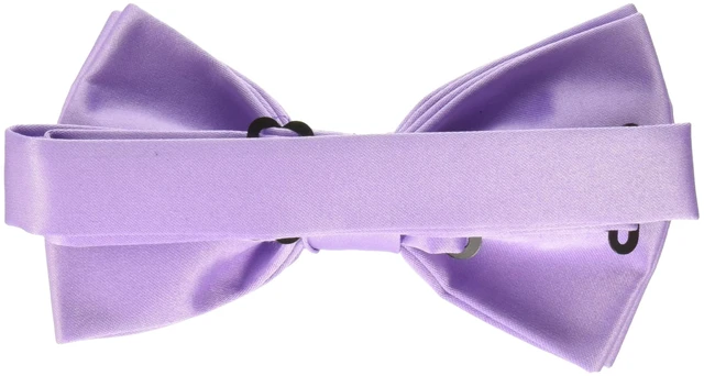 Alt view image 2 of 3 - Stacy Adams Men's Satin Solid Bow Tie, Lilac, One Size