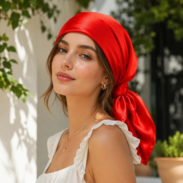 Alt view image 5 of 7 - Women Leopard Print Square Scarf Satin Head Scarf Silk Like Neck Bandanas