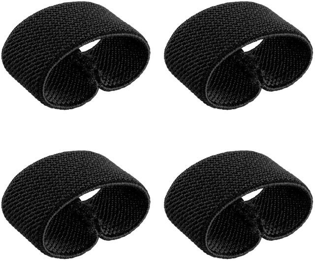 Main image of FRTKK 4PCS Military Belt Keepers Webbing Holder Tactical Elastic Belt Loop Stays Backpack/Harness Strap/Sling Retainer Band Organizers(Black)