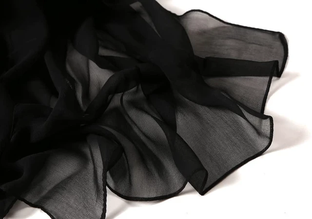 Alt view image 3 of 6 - Vikodah Womens Silky Neck Scarf Chiffon Scarves Soft Smooth Satin Bandana Shawl Large 63 * 20