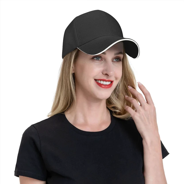 Alt view image 7 of 7 - Custom Hat, Custom Baseball Cap with Company Team Name Logo Personalized Adjustable Travel Hats, Black,057