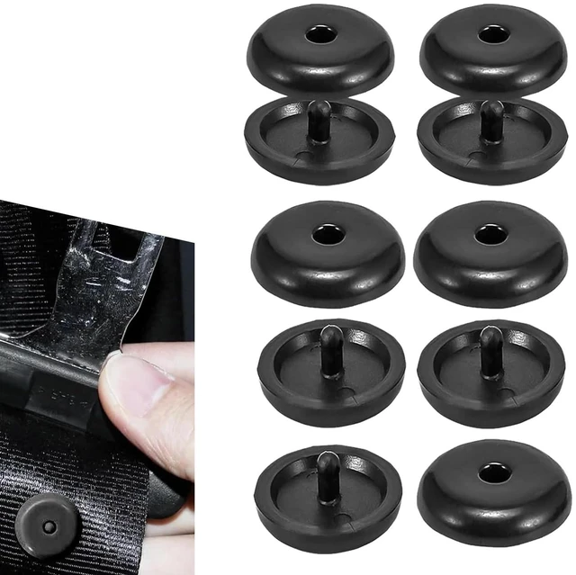 Main image of 10PCS Seat Belt Button Stop, Snap-on Seatbelt Stopper Kit, Plastic Seat Belt Stopper Clips Prevent Seat Belt Buckle From Sliding Down, Universal Seatbelt Buckle Clip for Car, Sedan, SUV