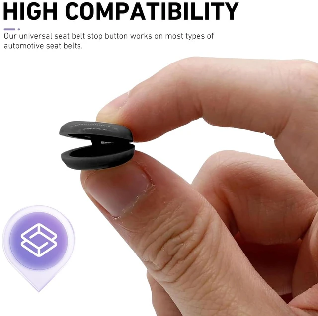 Alt view image 3 of 7 - 10PCS Seat Belt Button Stop, Snap-on Seatbelt Stopper Kit, Plastic Seat Belt Stopper Clips Prevent Seat Belt Buckle From Sliding Down, Universal Seatbelt Buckle Clip for Car, Sedan, SUV