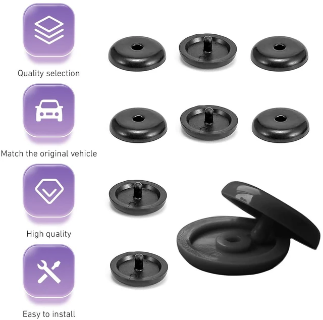 Alt view image 6 of 7 - 10PCS Seat Belt Button Stop, Snap-on Seatbelt Stopper Kit, Plastic Seat Belt Stopper Clips Prevent Seat Belt Buckle From Sliding Down, Universal Seatbelt Buckle Clip for Car, Sedan, SUV