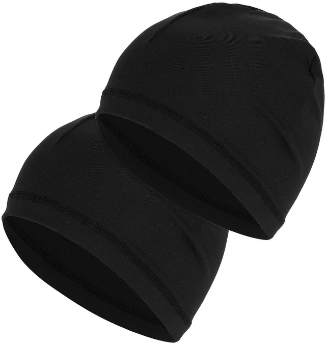 Main image of 2 Pcs Wave Silky Stocking Caps for 360 540 723 Waves - Compression Stain Caps Ideal Gifts for Christmas Thanksgiving Father's Day (Black)