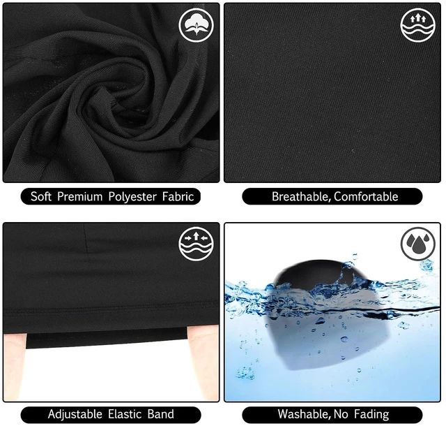 Alt view image 3 of 7 - 2 Pcs Wave Silky Stocking Caps for 360 540 723 Waves - Compression Stain Caps Ideal Gifts for Christmas Thanksgiving Father's Day (Black)