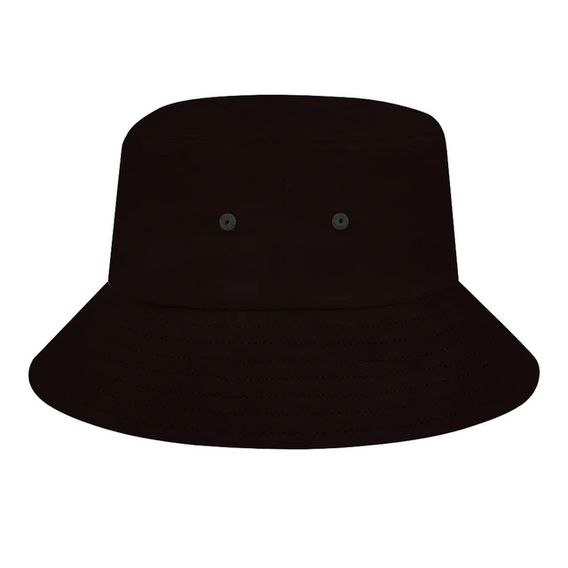 Alt view image 5 of 7 - Bucket Hat Custom Design Your Own Bucket Hats | Personalized Sun Cap Summer Outdoor Sunshade, All-Black