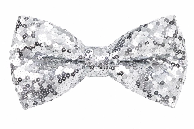Main image of Men's Sequin Pre-Tied Adjustable-Sparkly-Glitter-Bow-Tie for Party Wedding | Men Sequin Bow Tie, Pre-Tied Adjustable Sparkly Glitter Bowtie for Wedding, Party, Prom, Costume Events