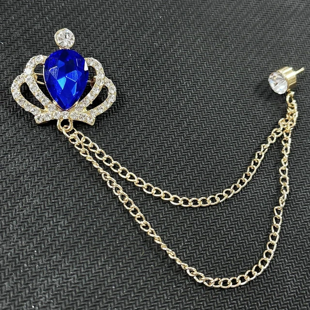 Alt view image 5 of 6 - Brooches and pins for women,Brooch for men, Crown Brooch Pins,Brooch for Men Suit,Husband Boyfriend Valentine's Day Anniversary Birthday Gift