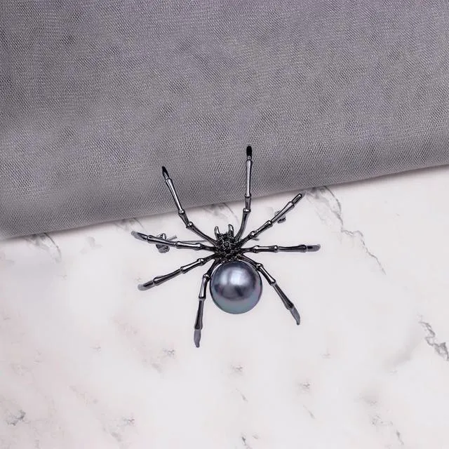 Alt view image 5 of 7 - Spider Brooch Pins for Women and Men Witch Jewelry Halloween Pin Accessories (Black)