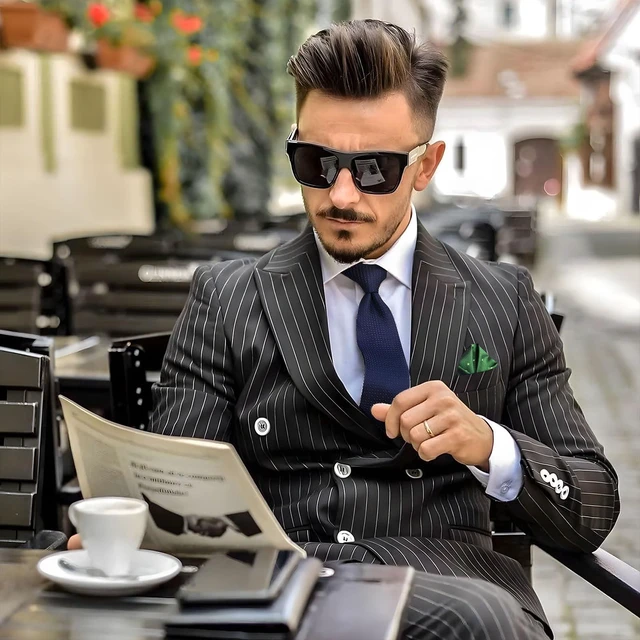 Alt view image 6 of 7 - 3Pack Holder Pocket Squares for Men Black Holder | For Tuxedos, For Suits, For Vests, For Dinner Jackets