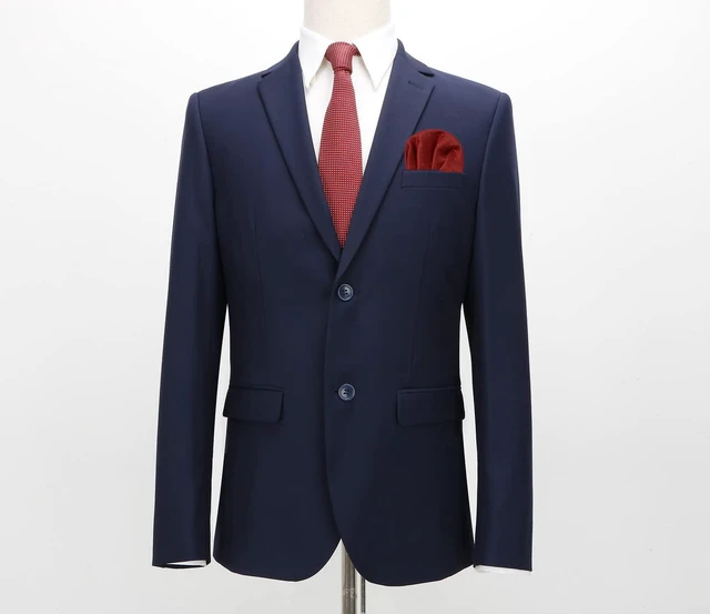Alt view image 3 of 7 - Cotim Coyin Polka Dot Prefolded Suit Pocket Squares, Pre-Folded Card Solid Color Handkerchief for Men, Pink
