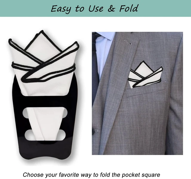 Alt view image 5 of 6 - Squares Holder, Accessories for Men Square Scarf, Suits, Tuxedos,Vests and Dinner Jackets (1 pack)