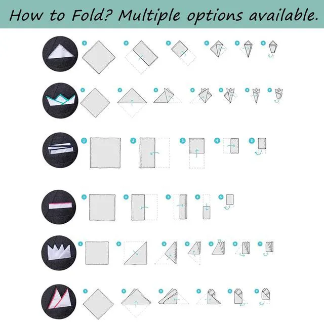 Alt view image 6 of 6 - Squares Holder, Accessories for Men Square Scarf, Suits, Tuxedos,Vests and Dinner Jackets (1 pack)