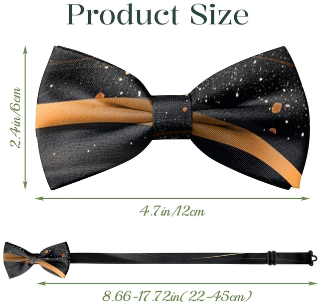 Alt view image 2 of 7 - BHAHB Bow Ties Pre Tied Adjustable Bowties for Wedding Party Leisure Men Girls Women Cute-Marble