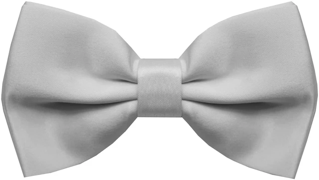 Main image of Dibi Mens Solid Color Formal Pre Tied Bow Ties - Mens Bowties - Adjustable Bow Tie (White)