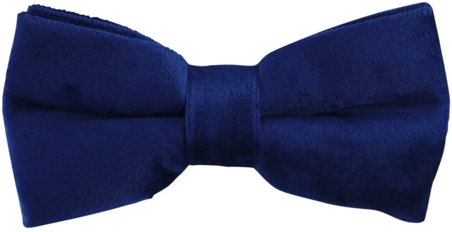Main image of Men's Pre-Tied Formal Tuxedo Adjustable Bowtie, Velvet Navy