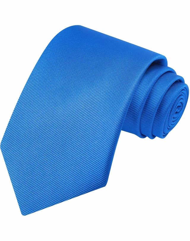 Alt view image 3 of 6 - Mens 58'' Regular Royal Blue Solid Tie Formal Cravat Necktie + Gift Box