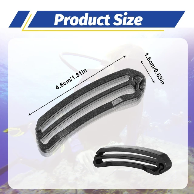 Alt view image 2 of 7 - 12Pcs Backpack Webbing Strap Belt, Backpack Strap Clip Plastic Tri Glide Slide Buckles Backpack Belt Black Strap Clips for Bag Accessories Adjustment Repair