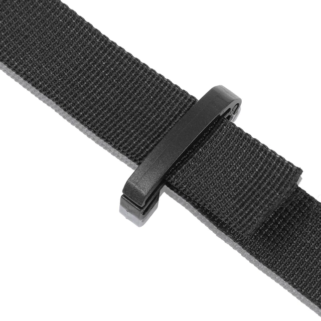 Alt view image 6 of 7 - 12Pcs Backpack Webbing Strap Belt, Backpack Strap Clip Plastic Tri Glide Slide Buckles Backpack Belt Black Strap Clips for Bag Accessories Adjustment Repair