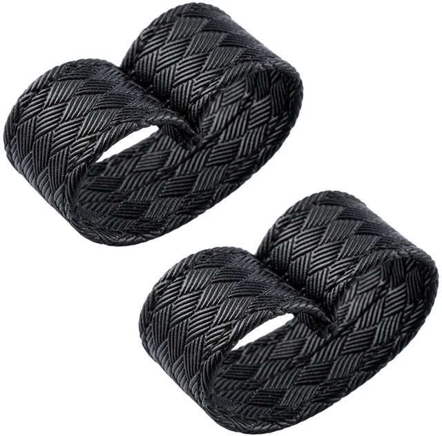 Alt view image 2 of 4 - TACNEX Duty Belt End Retaining Loop Nylon Bands Keepers Stays Retainer for Law Enforcement Police Officer Belt 2 PCS (Basket Weave, 2")