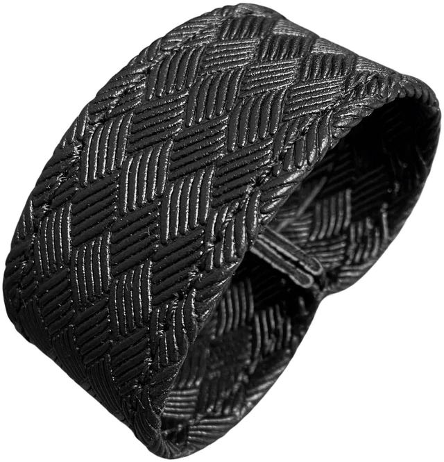 Alt view image 3 of 4 - TACNEX Duty Belt End Retaining Loop Nylon Bands Keepers Stays Retainer for Law Enforcement Police Officer Belt 2 PCS (Basket Weave, 2")
