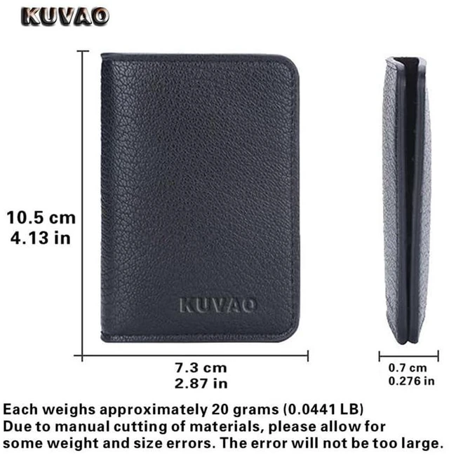 Alt view image 7 of 7 - Slim Thin Credit Card Holder,Soft and delicate PU leather,minimalist wallet for Men & Women,Multiple Card Slots Simple Thin Wallet (Black)