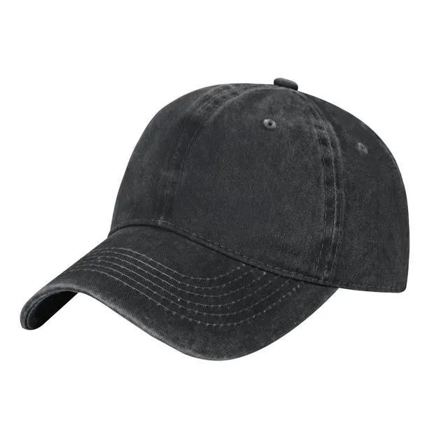Alt view image 2 of 6 - Custom Baseball Cap Custom Hats Design Your Own Logo Adjustable Cowboy Hat for Men Women Personalized Gifts, Pure Black & NO Custom