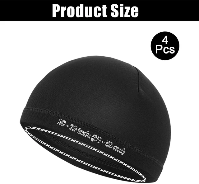 Alt view image 3 of 7 - 4 Pcs Sleeping Cap for Men, Sleep Cap Men Comfortable Night Sleep Headwear