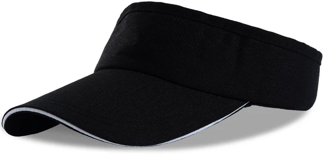 Main image of choyaxo Sun Visor Hat UV Protection Beach Hat Golf Cap for Men Women Summer Beach Pool Sports Golf Black