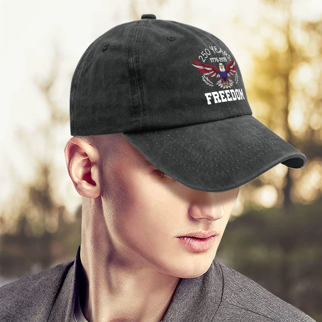 Alt view image 4 of 7 - U.S. 250TH ANNIVERSARYS Hat for Womens Soft Washed Distressed Baseball Cap