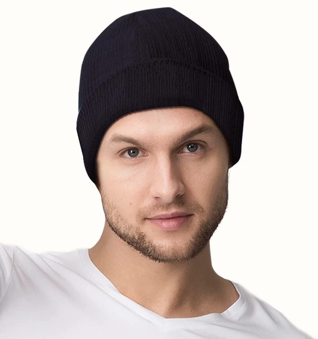 Alt view image 4 of 7 - Beanies Hat Personalized Trucker Hats for Men Women, Photo Logo Cap | Custom Beanie Hat With Photo, Logo Or Text Design, Soft Knitted Material, Comfortable Fit For Men And Women, Ideal Gift