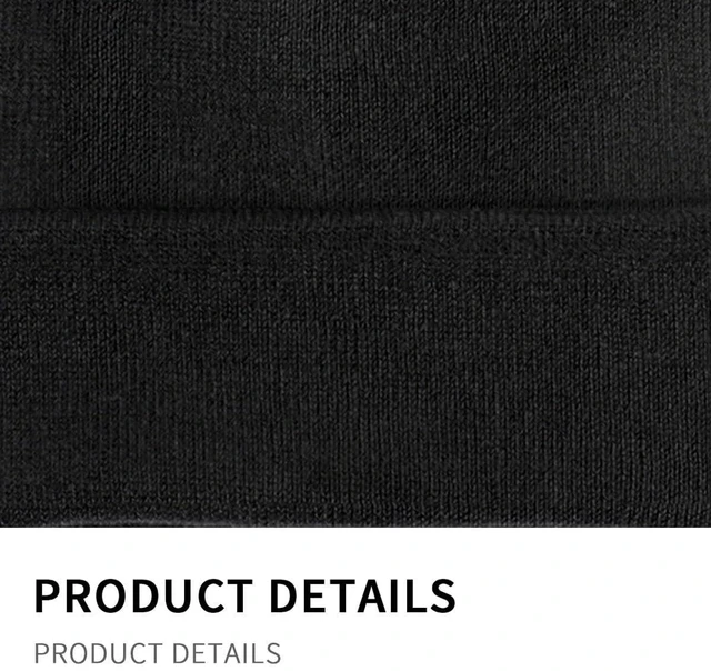 Alt view image 5 of 7 - Knitted Hats Personalized Text Photo Logo,Classic Caps for Men Trucker Dad Hats Solid Black