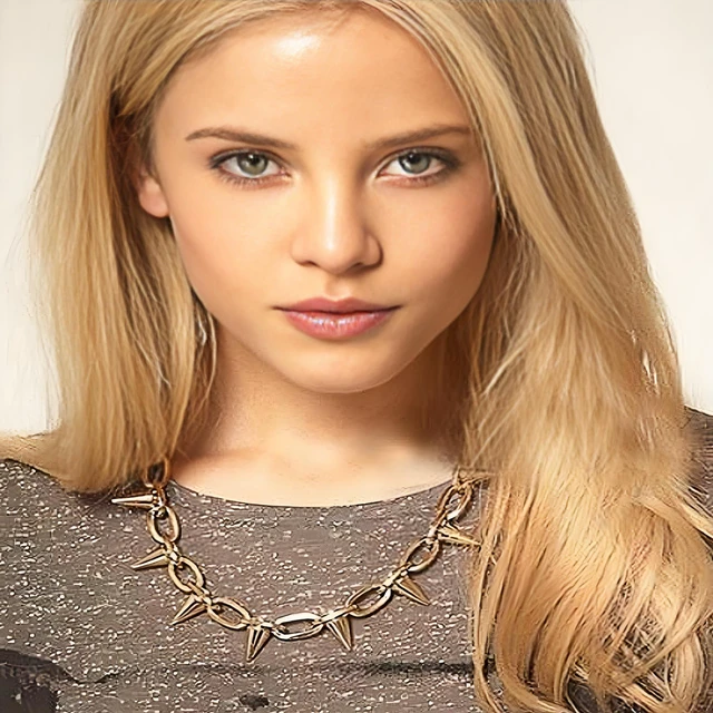 Alt view image 5 of 5 - VIRAVENTO Punk Spike Choker Necklace for Women Gothic Exaggerated Bullet Necklace Vintage Gold Silver Black Spike Necklace