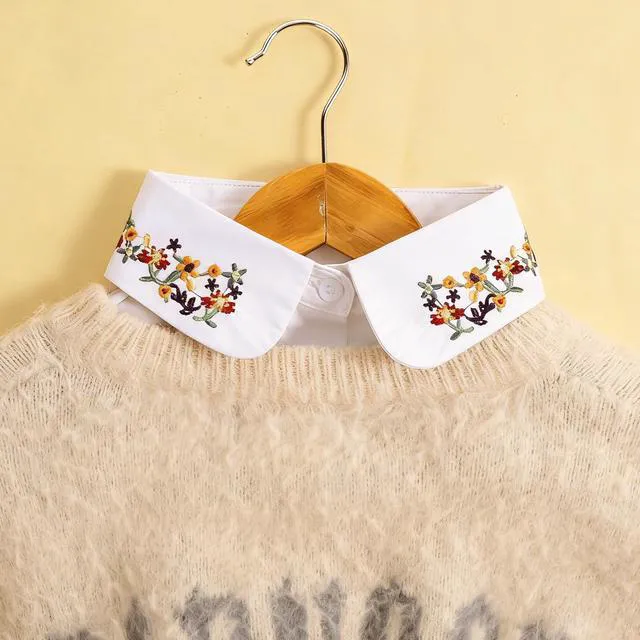 Alt view image 5 of 7 - Dickey Collar for Women, Detachable Collar for Women Shirts, Faux False Collars Half False Shirt Collars Tops Classic Fake Doll Shirt, Dickey Half Falses Blouse Dickeys for Girls Favors Graduation