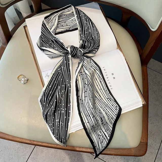 Alt view image 6 of 6 - Dailyacc Silky Head Scarf For Women Lightweight Neck Tie Hair Fashion Scarves - G34