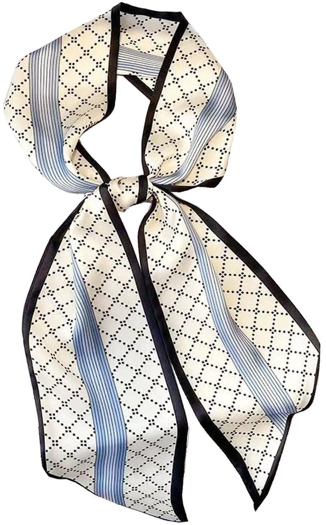 Main image of Hexchasty Satin Head Hair Scarf Silky Neck Scarves for Women Purse Scarf